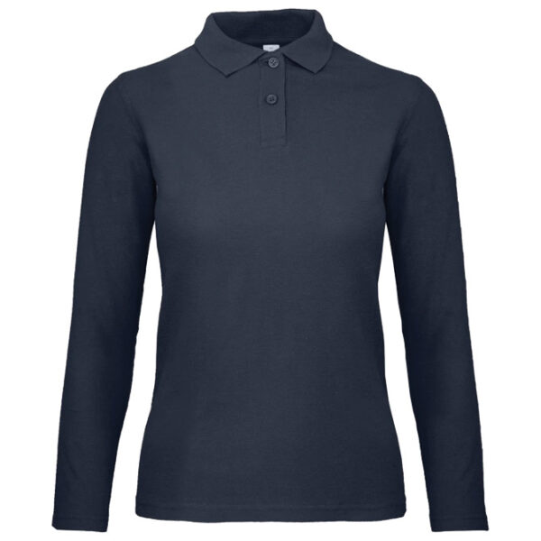 Majica dugi rukavi polo B&C ID.001 LSL/women 180g tamnoplava 2XL!!
