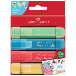 Signir 1-5 mm 46 Pastel kartonska kutija Faber-Castell 254625/4boje blister!!