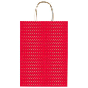 Vrećice ukrasne 26x36x12 cm točkice Rex-Saul Sadoch SDF26-250D crvene!!