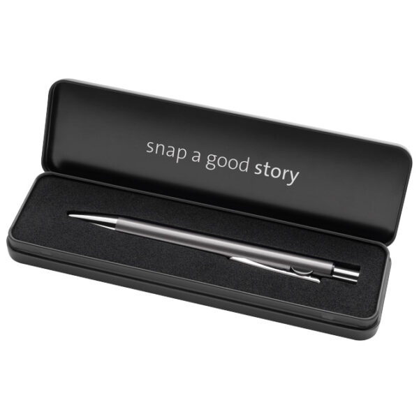 Olovka kemijska Snap Metallic u metalnoj kutiji Pelikan 821230 platinasta!! - Slika 2