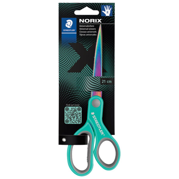 Škare školske 21 cm Norix Staedtler 965 21X BK sort blister - Slika 5
