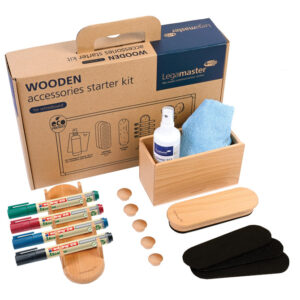 Set pribora za bijelu ploču 17 dijelova Legamaster 7-125600 drveni