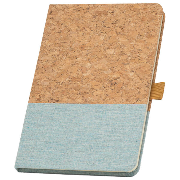 Notes A5 crte 96L šamoa crte pluto i tkanina Stricker KLEE 93277124 svijetlo plavi - Slika 2