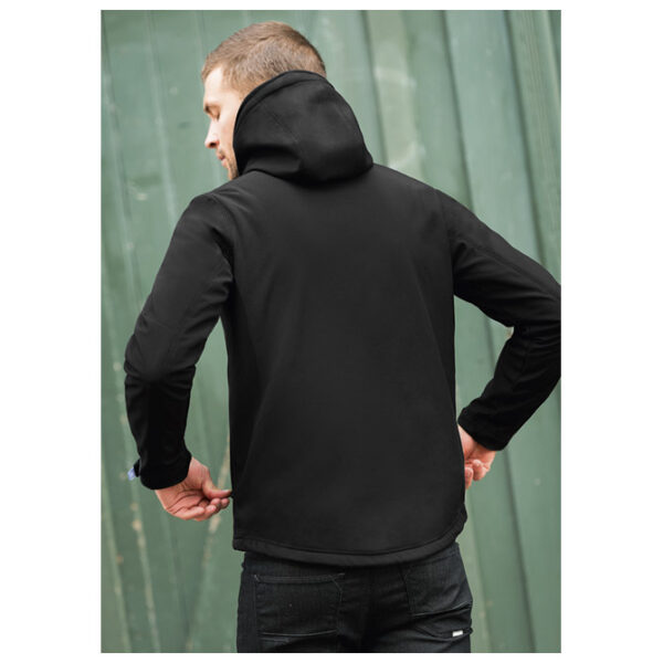 Jakna zip muška B&C Hooded Softshell crna M!! - Slika 2