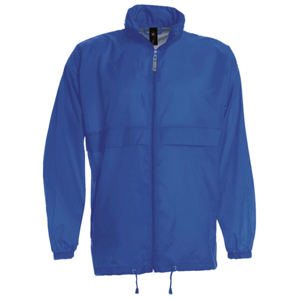 Vjetrovka s kapuljačom zip unisex B&C Sirocco zagrebačko plava S!!