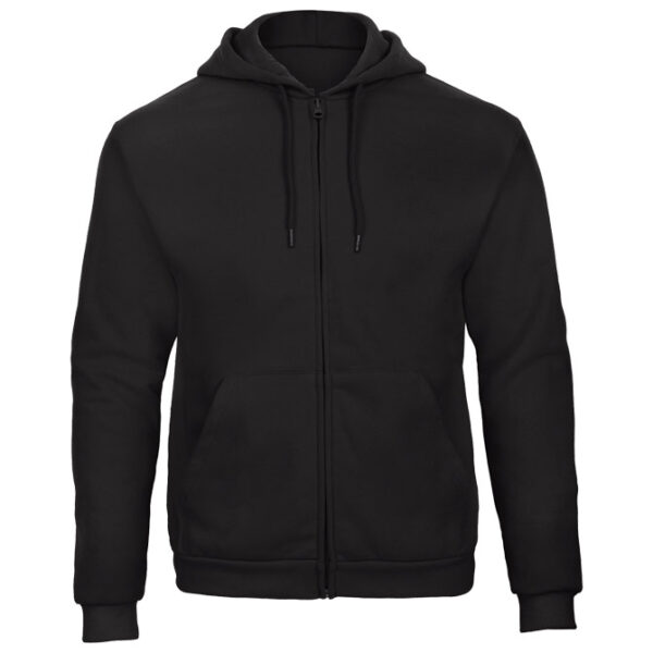 Majica dugi rukavi zip B&C ID.205 270g crna 2XL!!