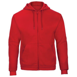 Majica dugi rukavi zip B&C ID.205 270g crvena 2XL!!