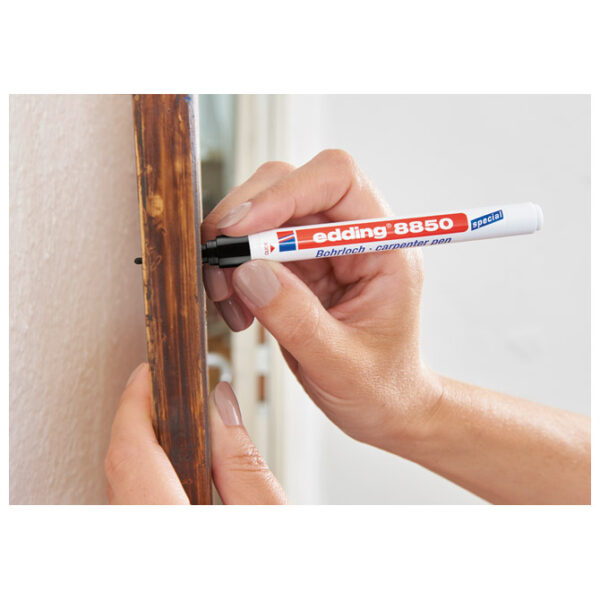 Marker tesarski 0,7-1 mm Edding 8850/1 crni blister - Slika 4