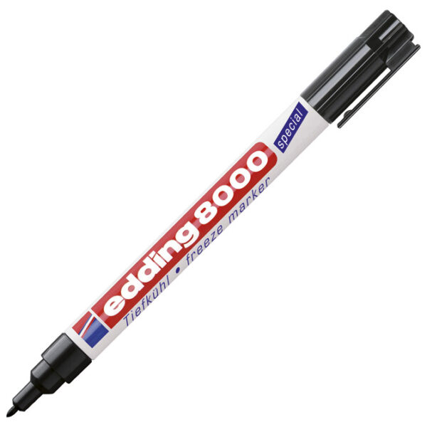 Marker za smrznutu ambalažu Edding 8000/1 crni blister