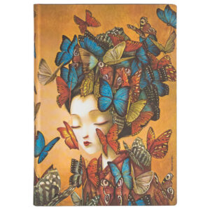 Notes 13x18 cm-midi crte  88L bez zatvaranja Madame Butterfly Flexis Paperblanks FB6525-8!!