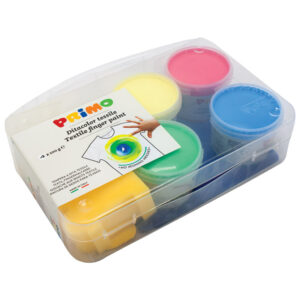 Boja tempera za ruke 100g u čaši 4boje+pribor za tekstil Primo 228TXD100!!