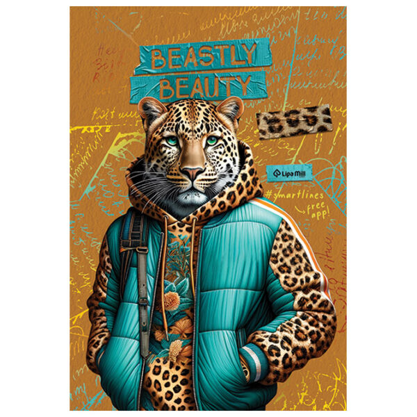 Teka meki uvez A4 karo 40+2L 80g Fashion animals-Smartlines Mar Mar - Slika 4