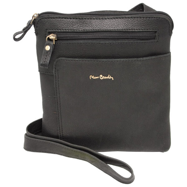 Torba kožna (na rame) Pierre Cardin 10423TILAK112 crna