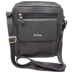 Torba kožna muška (na rame) Pierre Cardin 8423TILAK112 crna