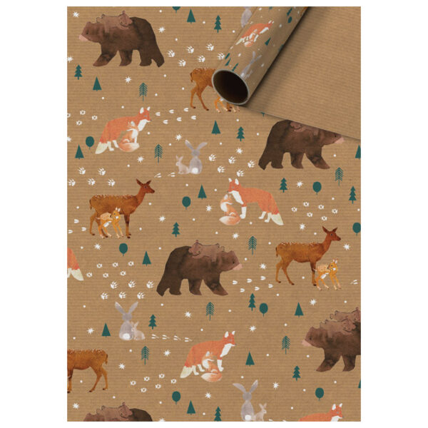 Papir ukrasni rola 70x500cm Natur Xmas kids novogodišnji Stewo 1642 99 - Slika 5