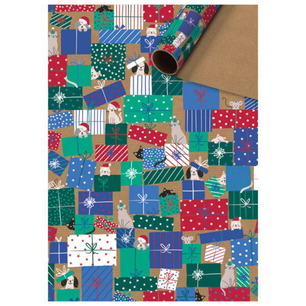 Papir ukrasni rola 70x500cm Natur Xmas kids novogodišnji Stewo 1642 99 - Slika 6