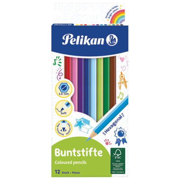Boje drvene  12boja Pelikan 724005 (100401614) blister