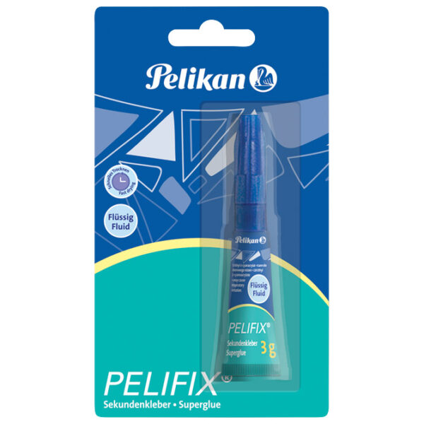 Ljepilo trenutačno  3g Pelifix Superglue Pelikan 340067 (100401558) blister - Slika 2