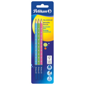 Olovka grafitna HB Silverino pk3 Pelikan 811149 (100401657) sortirano blister