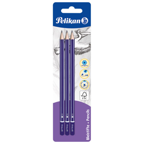 Olovka grafitna HB Standard pk3 Pelikan 978841 (100435905) blister