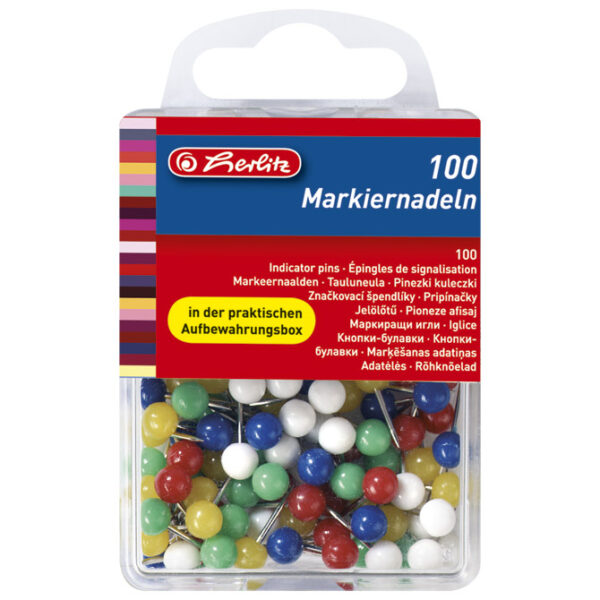 Pribadače pk100 Herlitz 8770356 (300000612) sortirano blister