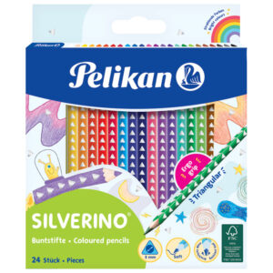 Boje drvene  24boje Silverino Pelikan 700665 (100401598) blister