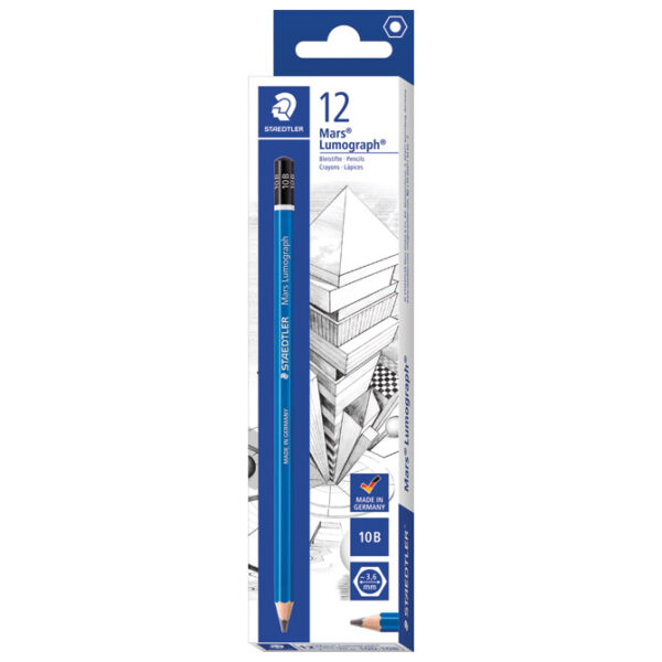 Olovka grafitna 10B Mars Lumograph Staedtler 100-10B!! - Slika 2