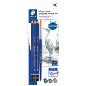 Olovka grafitna pk3+kist Mars Lumograph aquarell Design Journey Staedtler 100A SBK4 blister!!