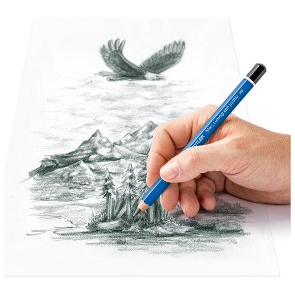 Olovka grafitna pk5 Mars Lumograph jumbo Design Journey Staedtler 100J-S BK5 blister!! - Slika 3