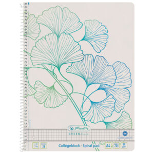 Blok kolegij A4 karo  70L Greenline Ginkgo Herlitz 50033485 (300006029)