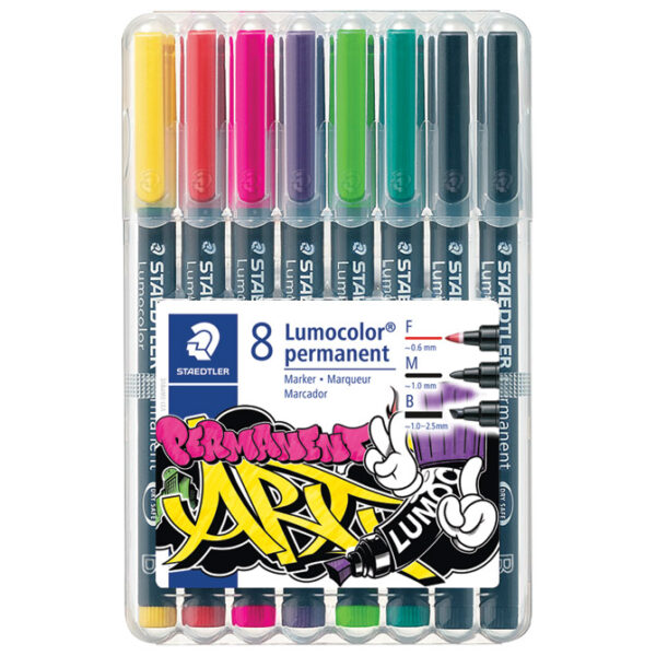 Marker permanentni pk8 Lumocolor Staedtler 31-S WP8 sortirano!! - Slika 2