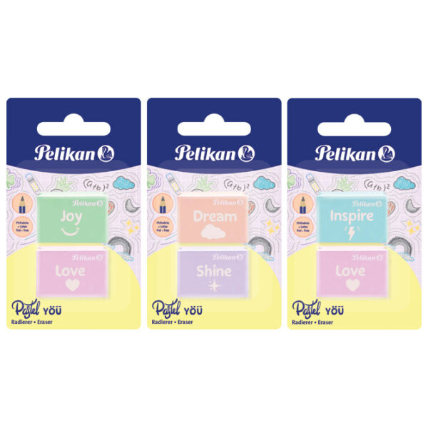 Gumica Pastel pk2 Pelikan 606196 (300007904) blister