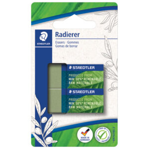 Gumica Mars pk2 Staedtler 526 83BK2 reciklirana zelena blister!!