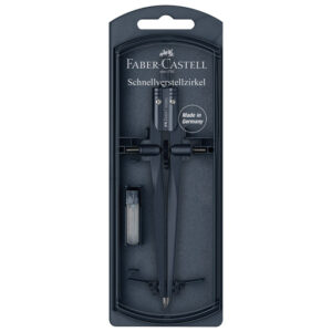 Šestar s preciznim podešavanjem + mine Stream Faber Castell 174545 tamnoplavi blister
