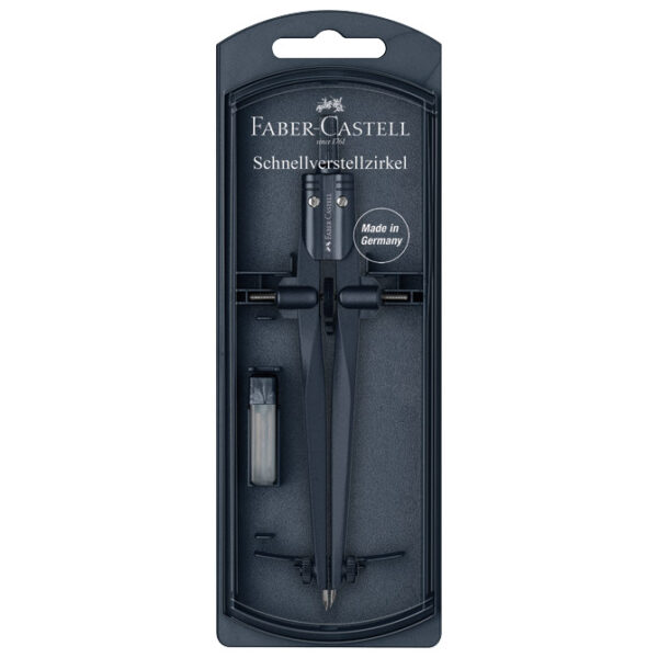 Šestar s preciznim podešavanjem + mine Stream Faber Castell 174545 tamnoplavi blister