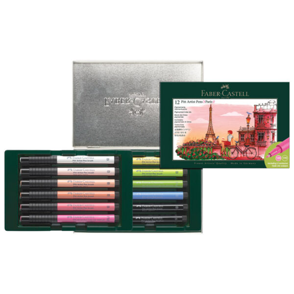Set Pitt artist pen pk12 Paris Faber Castell 267136 sortirano - Slika 2