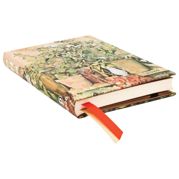 Planer tjedni 2026 9,5x14 cm mini horizontalni s gumicom Cezanne’s Terracotta Paperblanks DE0730-3 - Slika 3