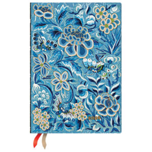 Planer tjedni 2026-12,5x17,5cm-midi horizontalni s gumicom Blue Willow Flexi Paperblanks FE0836