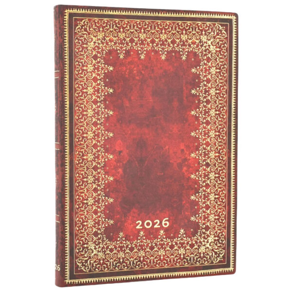 Planer tjedni 2026-12,5x17,5cm-midi horizontalni s gumicom Foiled Flexi Paperblanks FE0839-3 - Slika 2