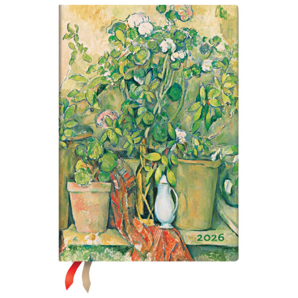 Planer dnevni 2026-13x18cm-midi s gumicom Cezanne’s Terracotta Paperblanks DE0752-5