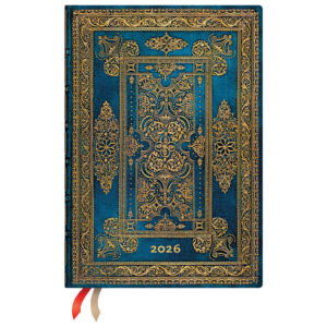 Planer dnevni 2026-13x18cm-midi s gumicom Blue Luxe Paperblanks DE0751-8