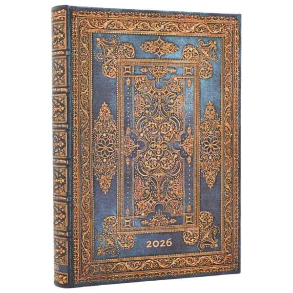 Planer dnevni 2026-13x18cm-midi s gumicom Blue Luxe Paperblanks DE0751-8 - Slika 2