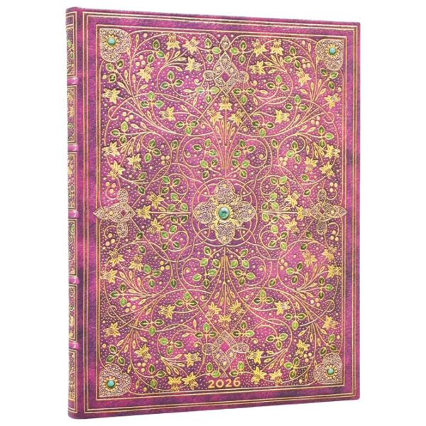 Planer tjedni 2026-18x23cm-ultra horizontalni s gum. Diamond Jubilee Paperblanks DE0799-0 - Slika 2