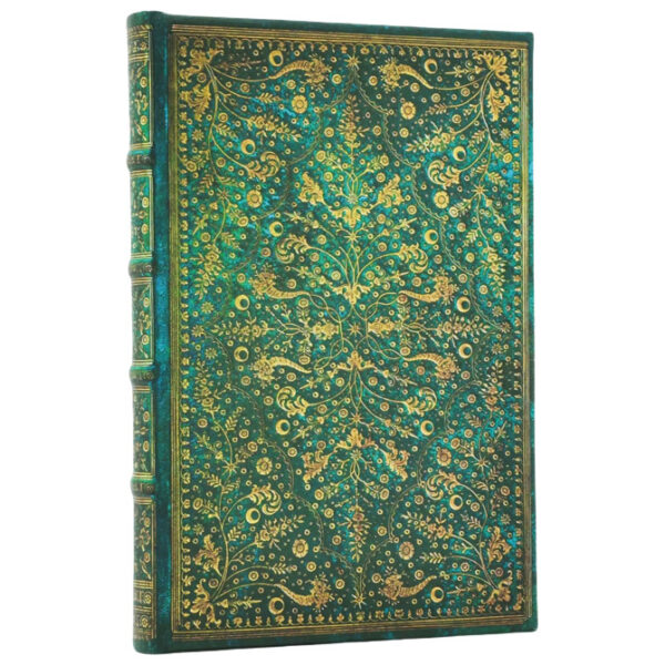 Notes  9x14cm-mini crte  88L s gumicom Emerald Flower Paperblanks PB1317-5 - Slika 2