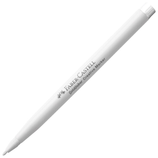 Marker permanentni dekorativni 1,5mm Faber Castell 160601 bijeli - Slika 2