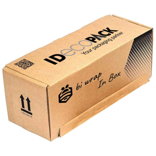 Papir omotni saćasti rola 80g 38cmx50m "bi wrap box" smeđi - u kutiji