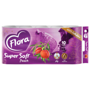 Papir toalet-rola troslojni miris breskve pk10 Rosa Super soft