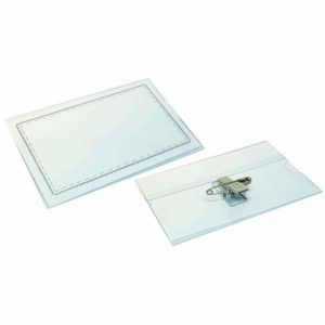 Etui za ID kartice s kvačicom i zihericom F130, vanjske dimenzije 90x60 mm