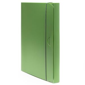 Mapa s gumicom B4 Holos 3 cm, polipropilen, dimenzija 35x25x3 cm, Fellowes, zelena