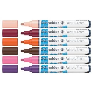 Flomaster Schneider, akrilni marker, Paint-It 320, 4 mm, intenzivne boje 6/1